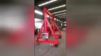 Pequena oficina móvel portátil sem rack 3 Ton 5 Ton 3 Ton Mini guindaste de pórtico móvel com altura ajustável com baixo preço e alta qualidade